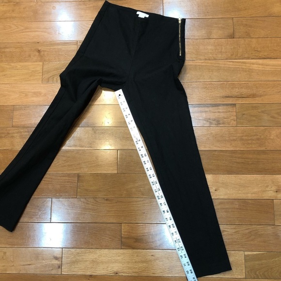 H&M Side Zip Pull Up Black Pants Size 6 - Picture 4 of 5
